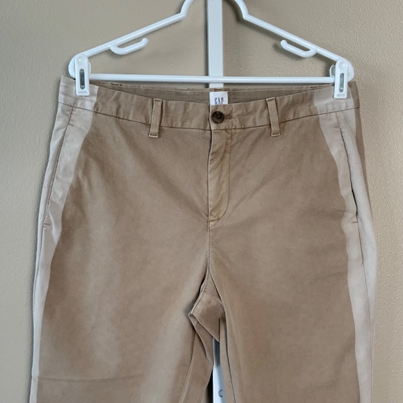 GAP Cropped Tuxedo Stripe Girlfriend Chino - Picture 3 of 16